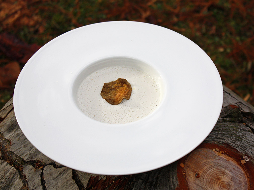 Ayurveda Rezept: Sellerieschaum-Süppchen mit Anis-Kartoffelchip | Ayurveda Parkschlösschen Health Blog