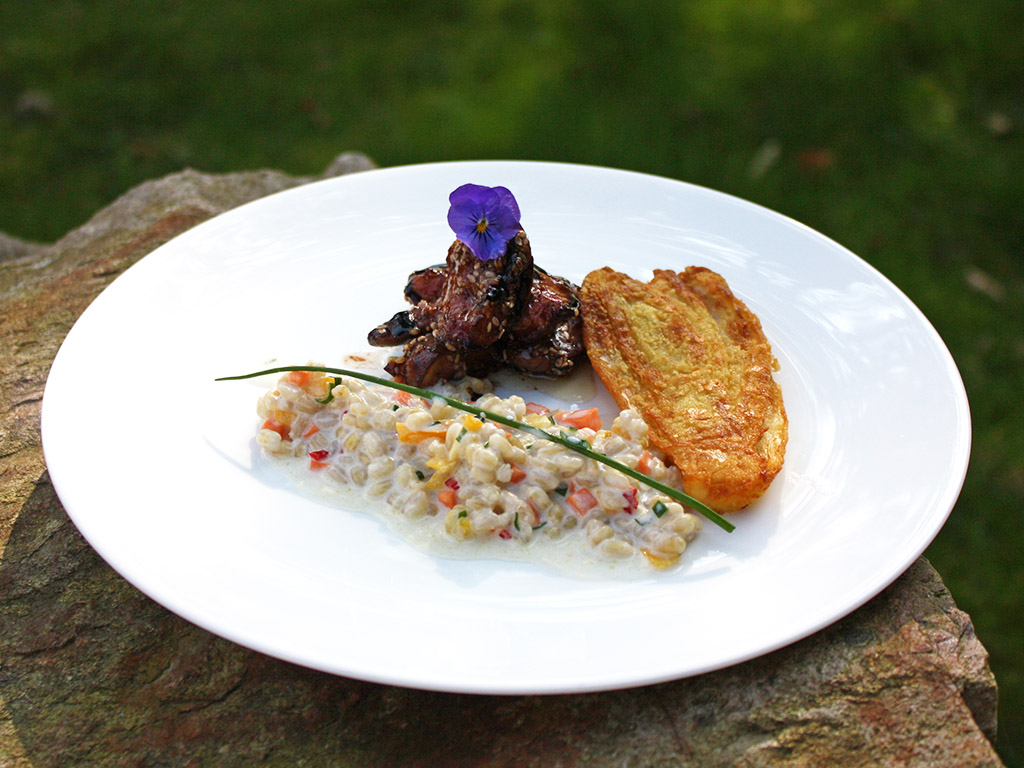 Ayurveda Rezept: Gebratener Chicoree mit Feigen und buntem Haferrisotto | Ayurveda Parkschlösschen Health Blog