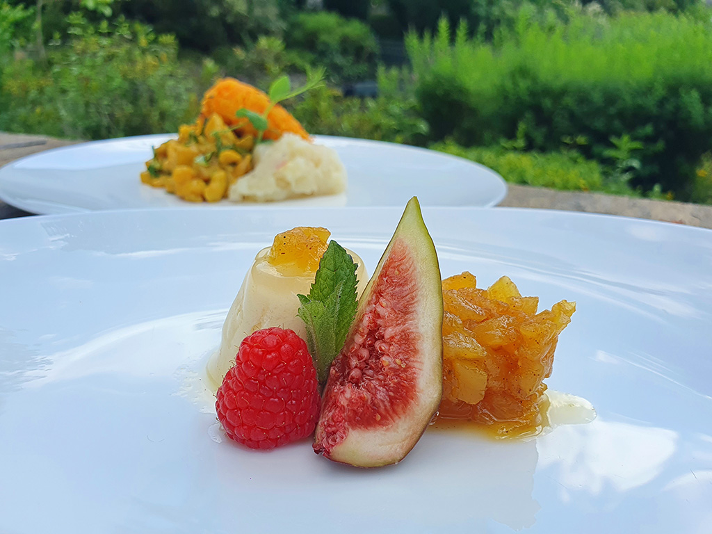 Ayurvedisches Dessert für den Sommer: Maracuja-Kokos-Panna-Cotta mit süßem Ananas-Chutney | Ayurveda Rezept | Ayurveda Parkschlösschen Health Blog