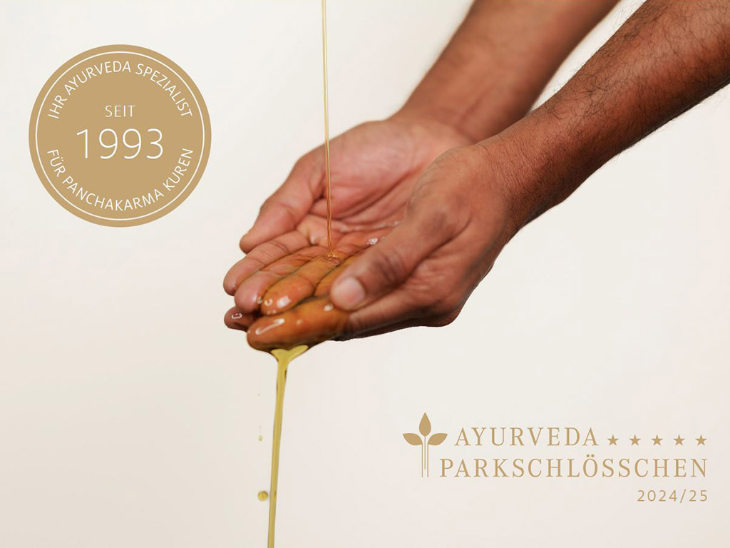 Cover der Preisliste & Broschüre 2025 des Ayurveda Parkschlösschens | Ayurveda Spezialist für Panchakarma Kuren seit 1993