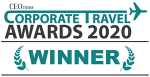 Winner of the 2020 Corporate Travel Awards by CEO Today